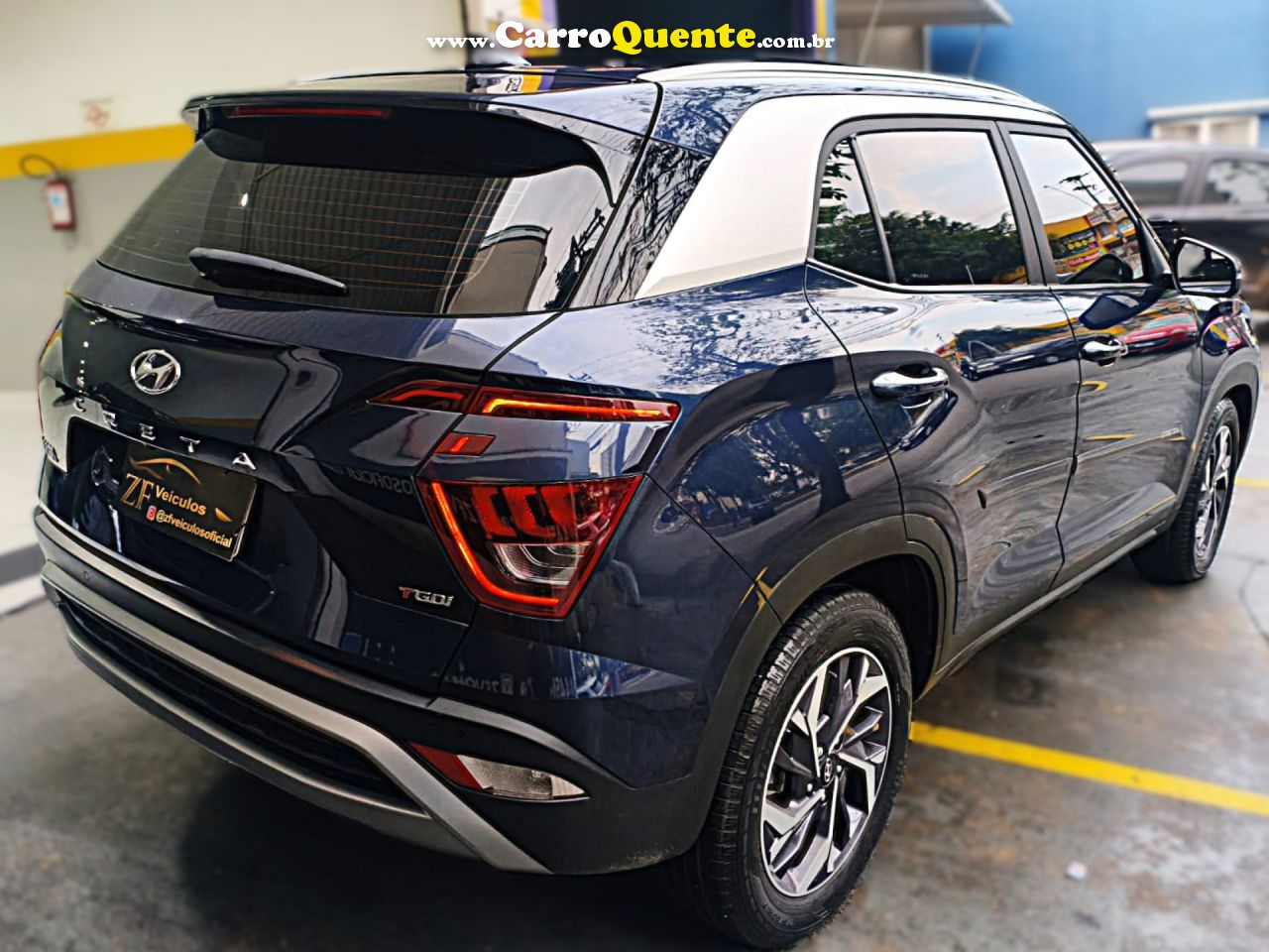 HYUNDAI   CRETA PLATINUM 1.0 TB 12V FLEX AUT.   AZUL 2024 1.0 FLEX - Loja