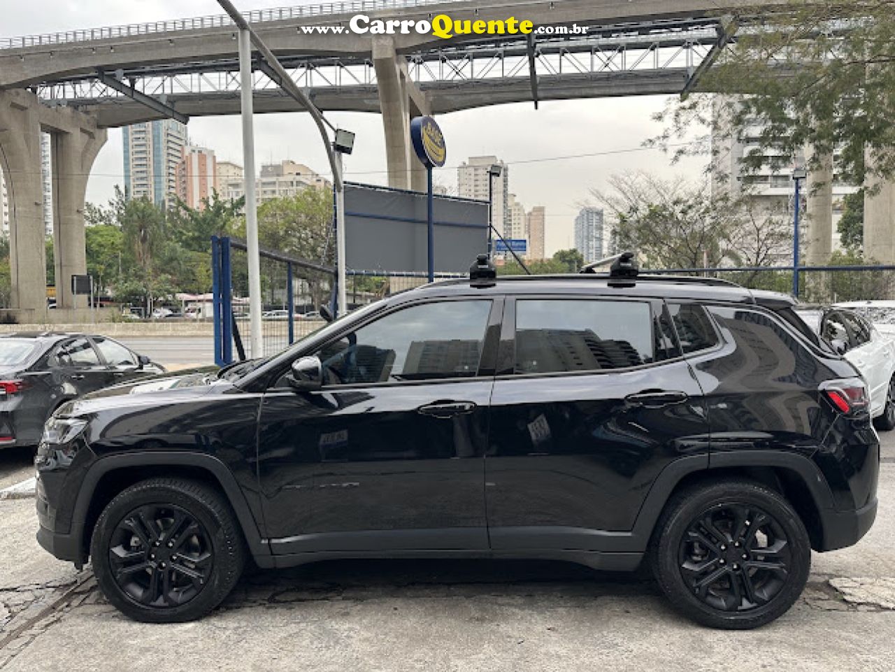 JEEP   COMPASS LONG. T270 1.3 TB 4X2 FLEX AUT.   PRETO 2022 1.3 FLEX - Loja