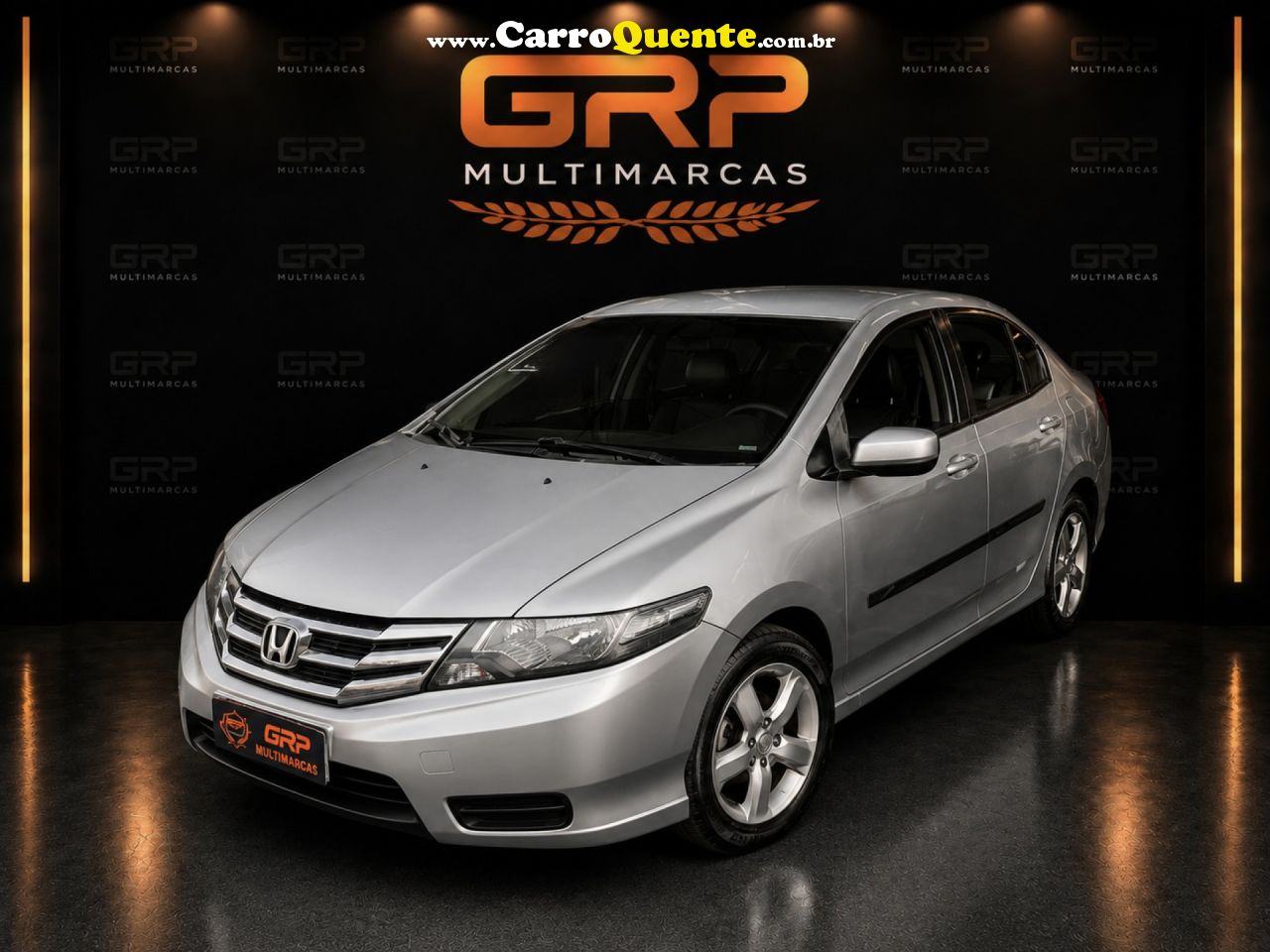 HONDA   CITY SEDAN LX 1.5 FLEX 16V 4P AUT.   PRATA 2011 1.5 FLEX - Loja
