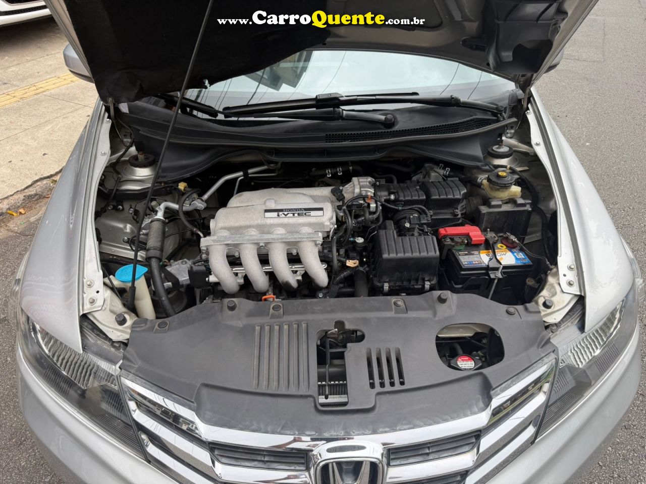 HONDA   CITY SEDAN LX 1.5 FLEX 16V 4P AUT.   PRATA 2011 1.5 FLEX - Loja