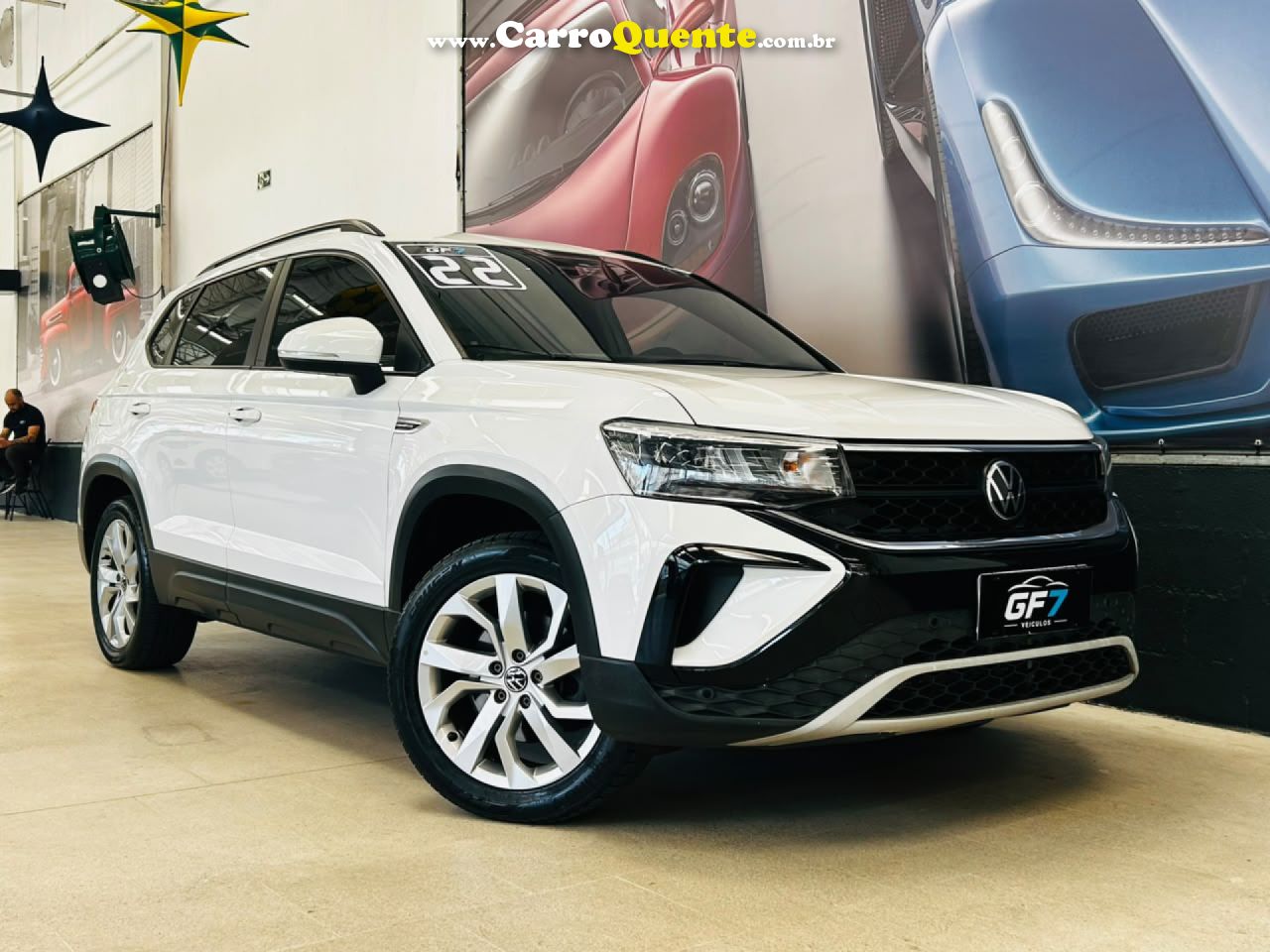 VOLKSWAGEN   TAOS COMFORTLINE 1.4 250 TSI FLEX AUT.   BRANCO 2022 1.4 FLEX - Loja