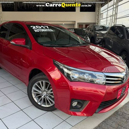TOYOTA   COROLLA XEI 2.0 FLEX 16V AUT.   VERMELHO 2017 2.0 FLEX