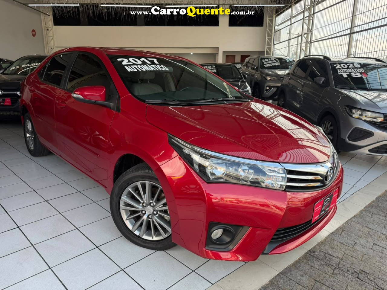 TOYOTA   COROLLA XEI 2.0 FLEX 16V AUT.   VERMELHO 2017 2.0 FLEX - Loja
