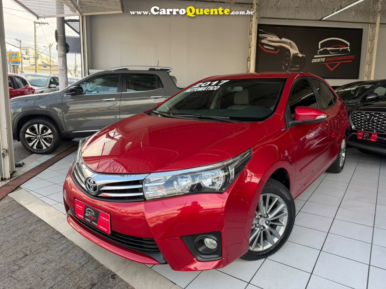TOYOTA   COROLLA XEI 2.0 FLEX 16V AUT.   VERMELHO 2017 2.0 FLEX - Loja
