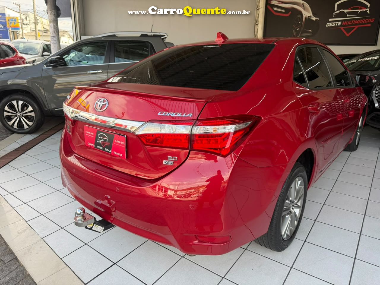 TOYOTA   COROLLA XEI 2.0 FLEX 16V AUT.   VERMELHO 2017 2.0 FLEX - Loja