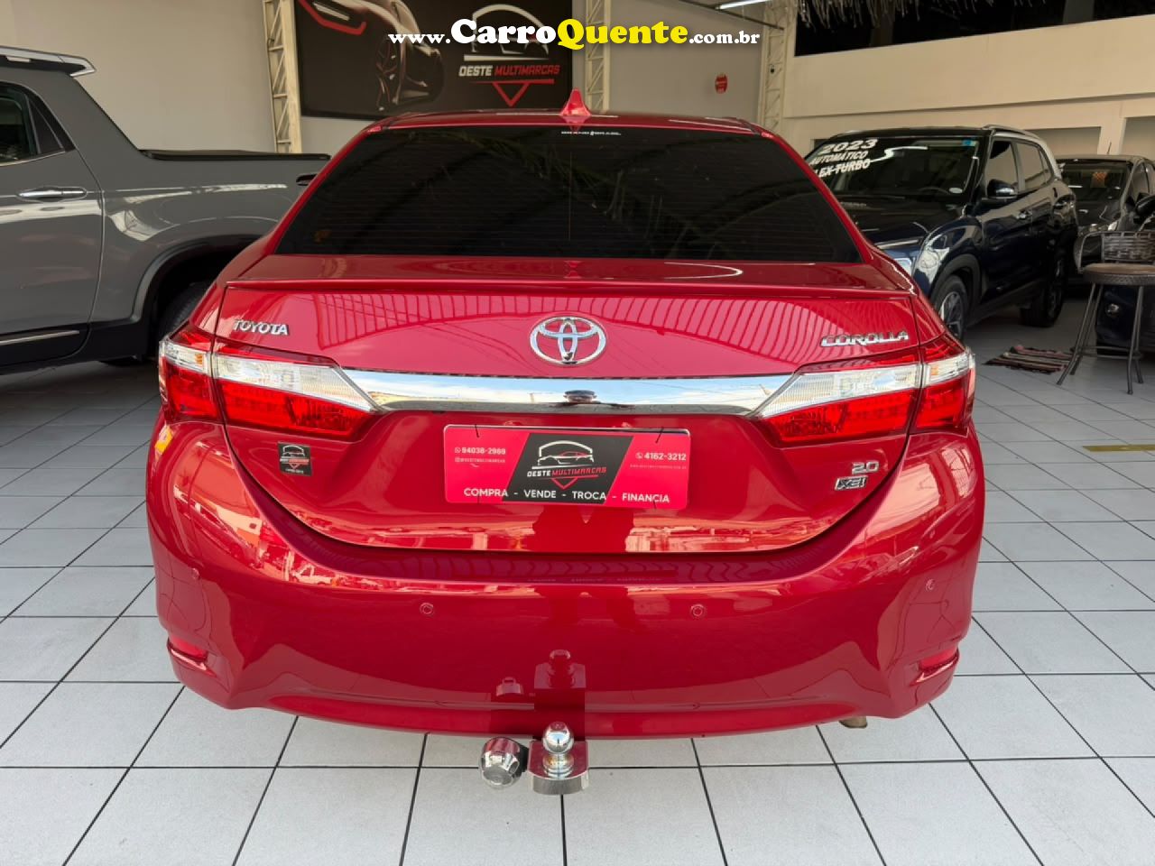 TOYOTA   COROLLA XEI 2.0 FLEX 16V AUT.   VERMELHO 2017 2.0 FLEX - Loja