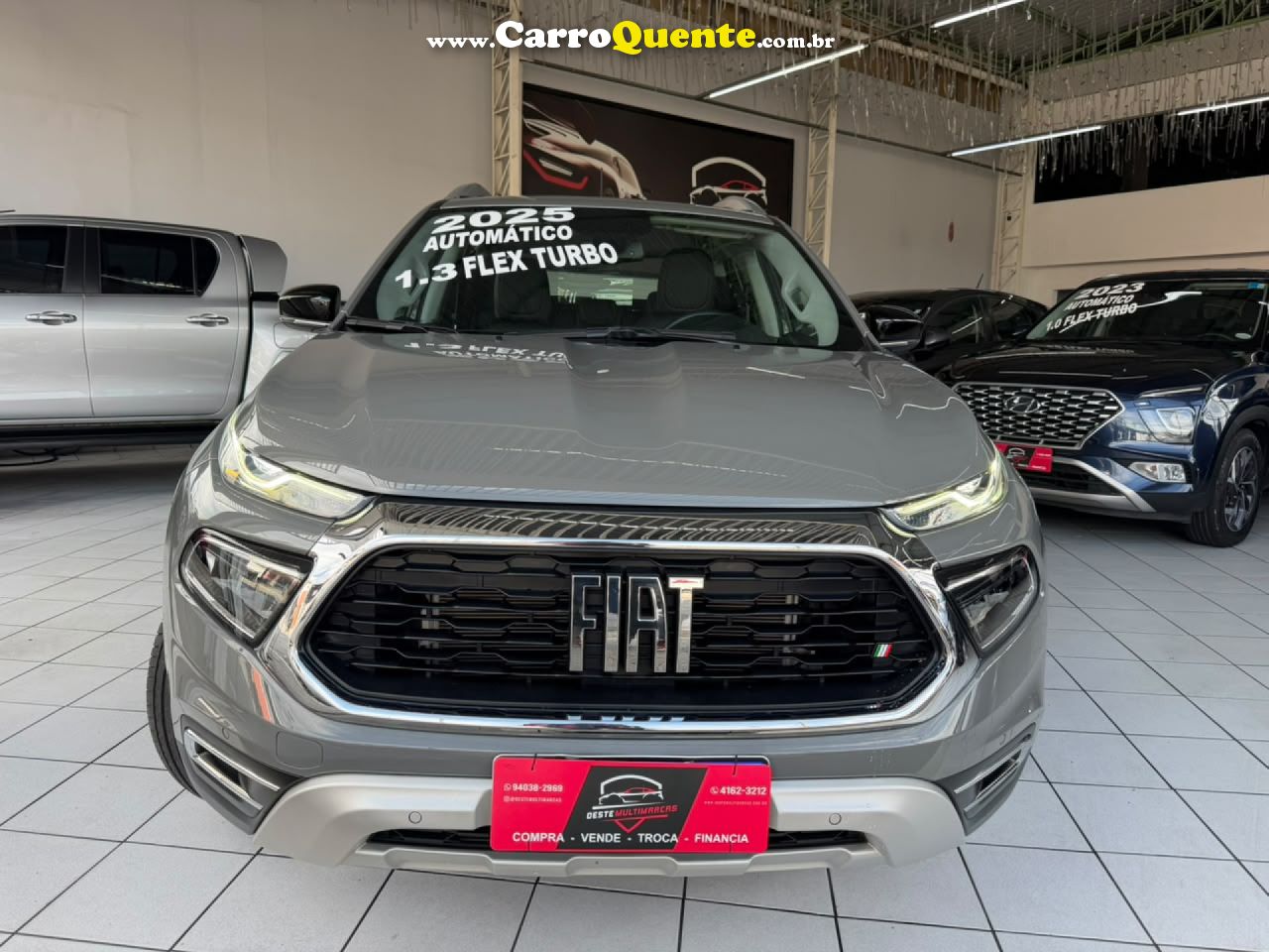 FIAT   TORO VOLCANO 1.3 T270 4X2 FLEX AUT.   CINZA 2025 1.3 FLEX - Loja