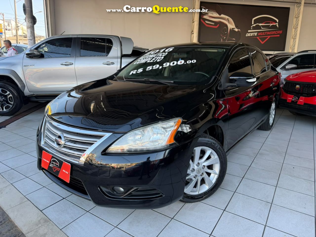 NISSAN   SENTRA SV 2.0 FLEXSTART 16V AUT.   PRETO 2015 2.0 GASOLINA - Loja