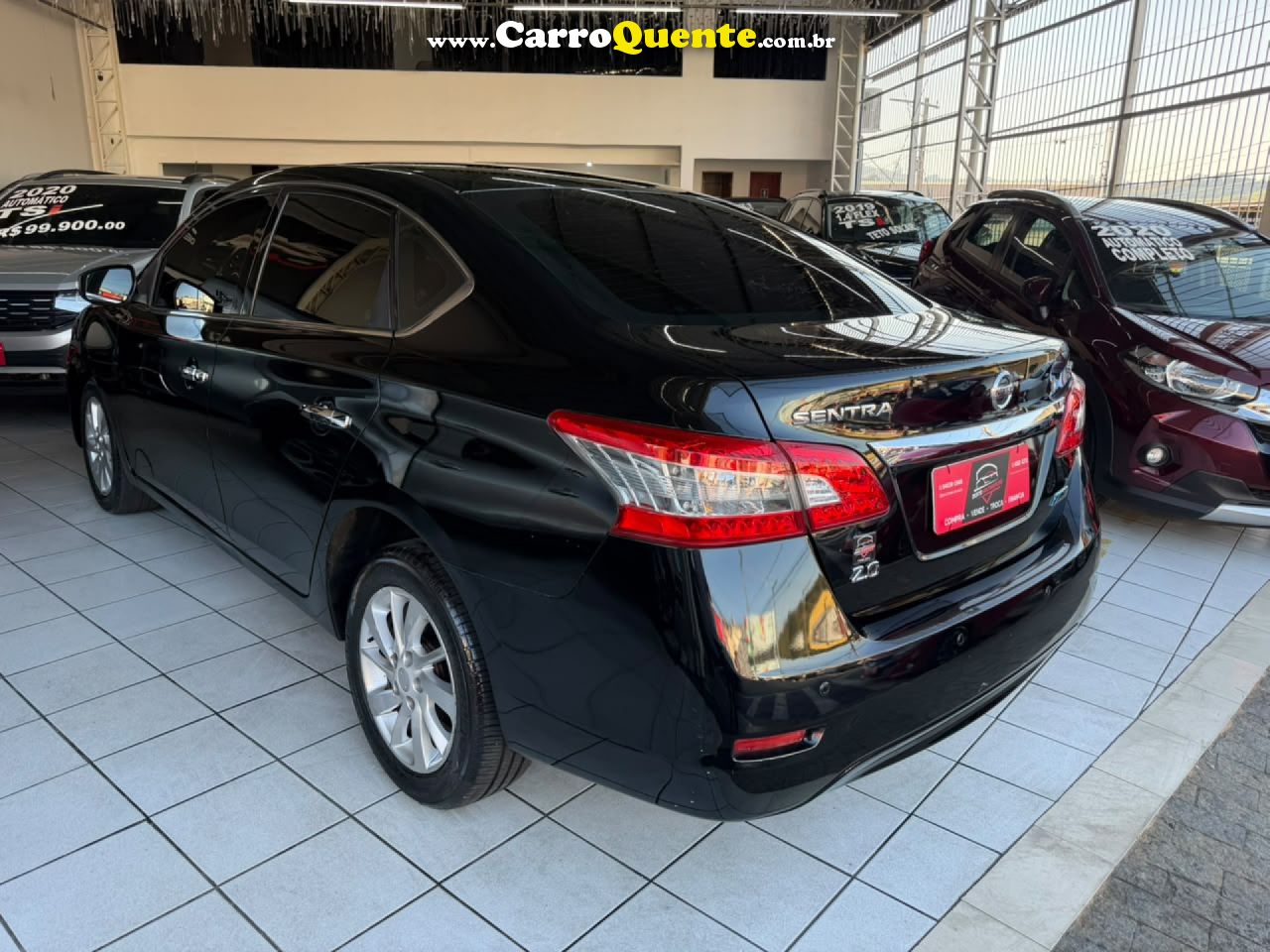 NISSAN   SENTRA SV 2.0 FLEXSTART 16V AUT.   PRETO 2015 2.0 GASOLINA - Loja