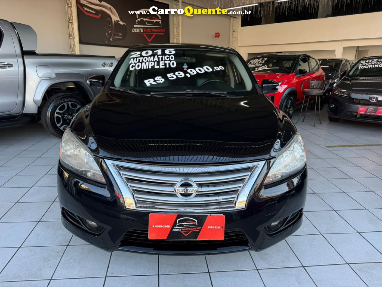 NISSAN   SENTRA SV 2.0 FLEXSTART 16V AUT.   PRETO 2015 2.0 GASOLINA - Loja