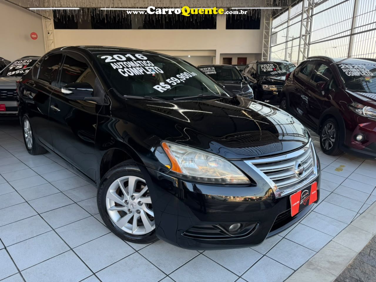 NISSAN   SENTRA SV 2.0 FLEXSTART 16V AUT.   PRETO 2015 2.0 GASOLINA - Loja