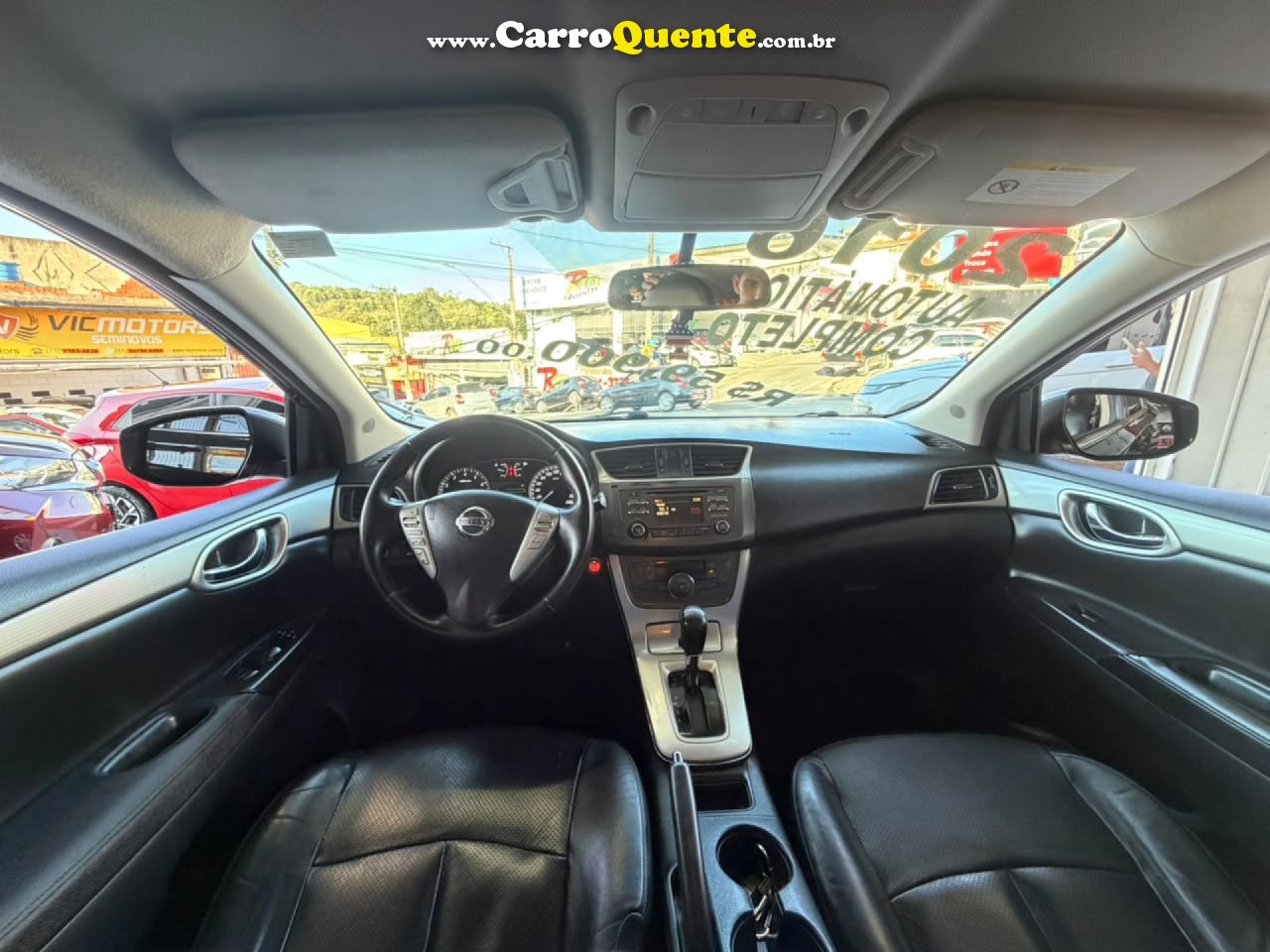 NISSAN   SENTRA SV 2.0 FLEXSTART 16V AUT.   PRETO 2015 2.0 GASOLINA - Loja