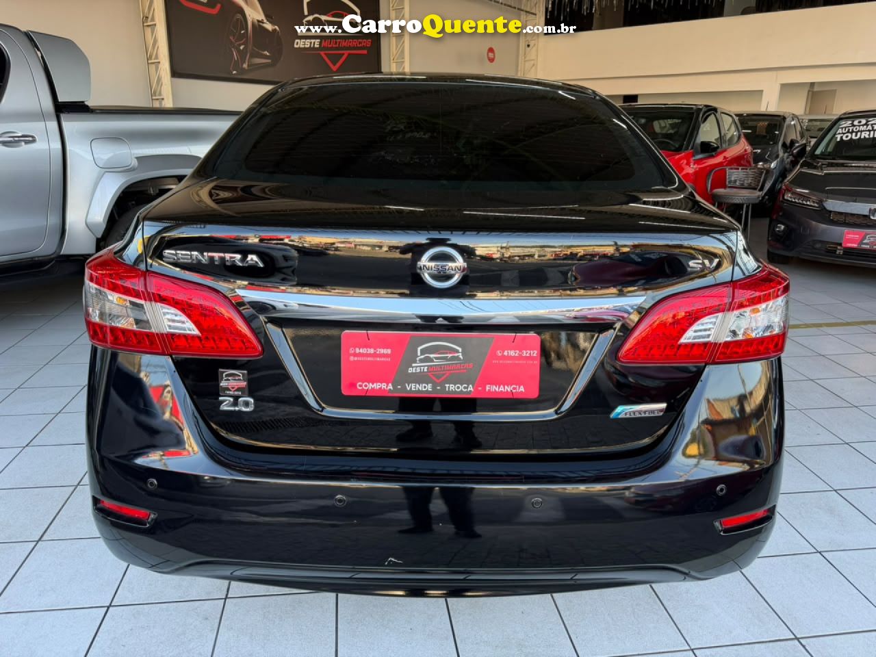 NISSAN   SENTRA SV 2.0 FLEXSTART 16V AUT.   PRETO 2015 2.0 GASOLINA - Loja
