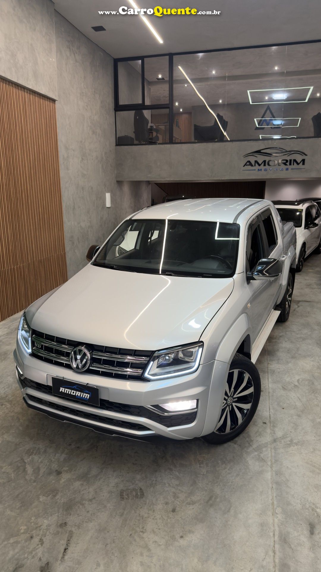 VOLKSWAGEN   AMAROK EXTREME CD 3.0 4X4 TB DIES. AUT.   PRATA 2019 3.0 DIESEL - Loja