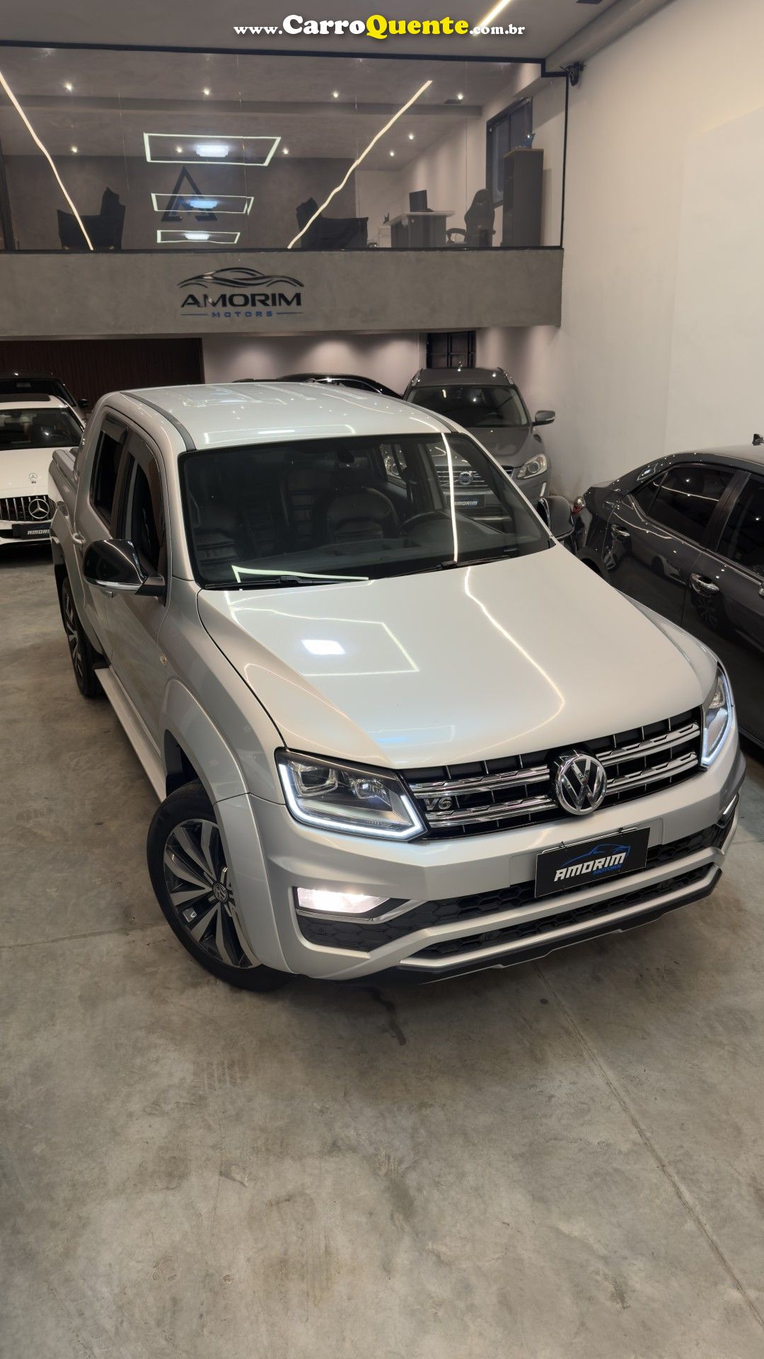 VOLKSWAGEN   AMAROK EXTREME CD 3.0 4X4 TB DIES. AUT.   PRATA 2019 3.0 DIESEL - Loja