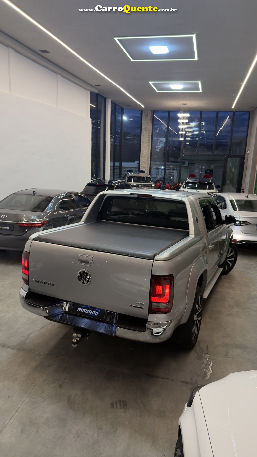 VOLKSWAGEN   AMAROK EXTREME CD 3.0 4X4 TB DIES. AUT.   PRATA 2019 3.0 DIESEL - Loja
