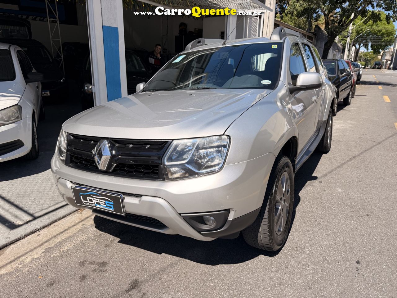 RENAULT   DUSTER DYNAMIQUE 1.6 FLEX 16V MEC.   PRATA 2019 1.6 FLEX - Loja