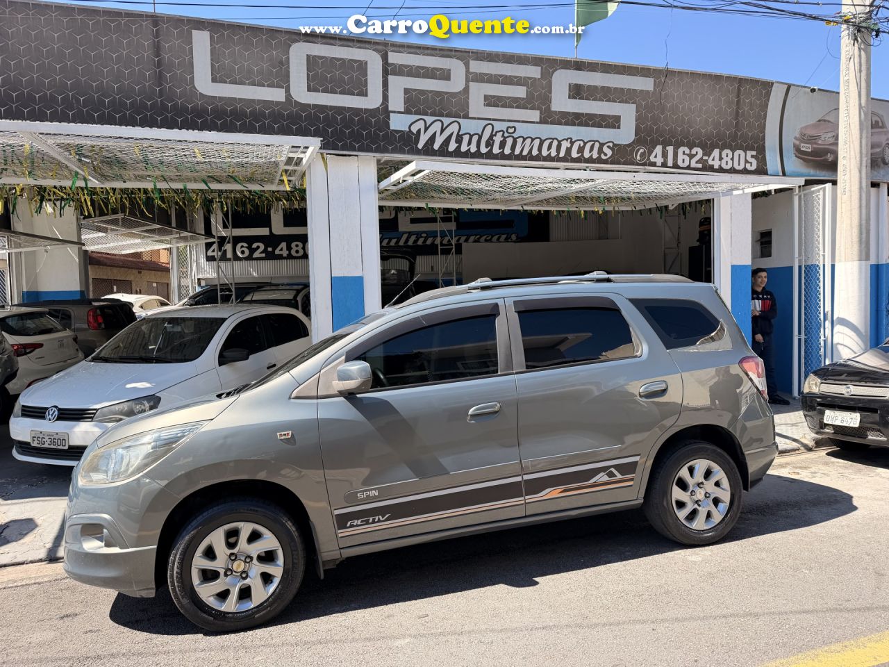 CHEVROLET   SPIN LTZ 1.8 8V ECONO.FLEX 5P AUT.   PRETO 2014 1.8 FLEX - Loja