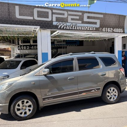 CHEVROLET   SPIN LTZ 1.8 8V ECONO.FLEX 5P AUT.   PRETO 2014 1.8 FLEX