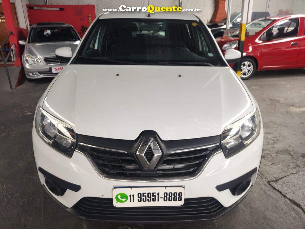 RENAULT   SANDERO ZEN FLEX 1.6 16V 5P AUT.   BRANCO 2021 1.6 FLEX - Loja