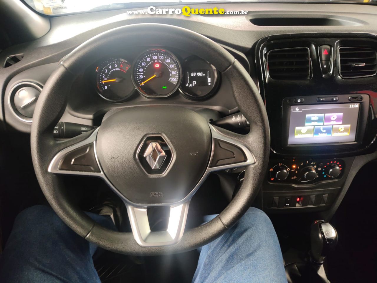 RENAULT   SANDERO ZEN FLEX 1.6 16V 5P AUT.   BRANCO 2021 1.6 FLEX - Loja