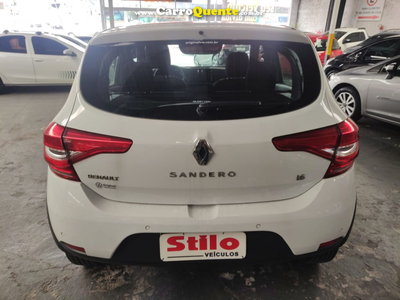 RENAULT   SANDERO ZEN FLEX 1.6 16V 5P AUT.   BRANCO 2021 1.6 FLEX - Loja