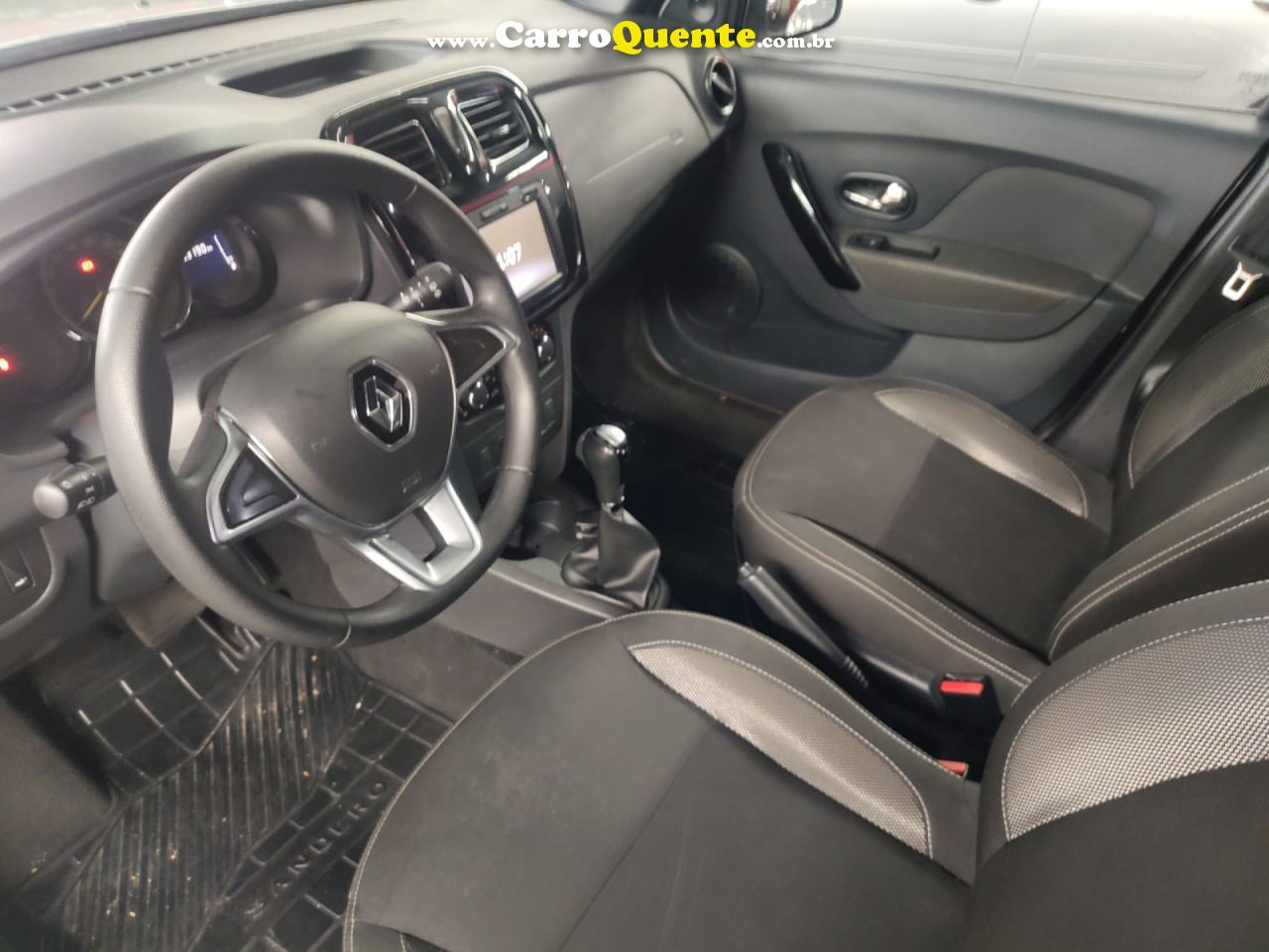 RENAULT   SANDERO ZEN FLEX 1.6 16V 5P AUT.   BRANCO 2021 1.6 FLEX - Loja