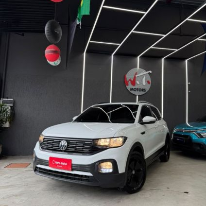 VOLKSWAGEN   T-CROSS SENSE 200 TSI 1.0 FLEX 5P AUT.   BRANCO 2019 1.0 FLEX