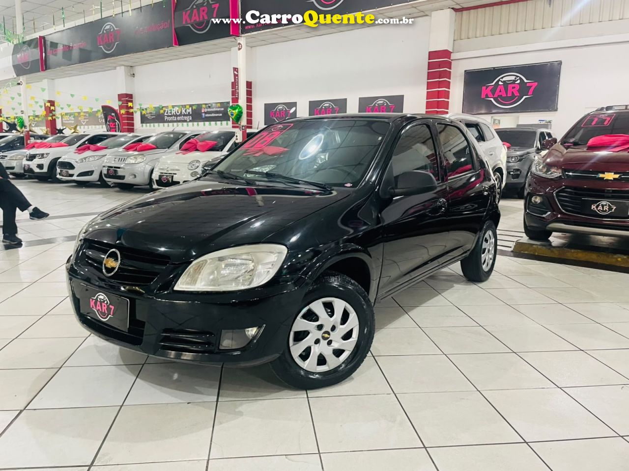 CHEVROLET   CELTA SPIRIT LT 1.0 MPFI 8V FLEXP. 5P   PRETO 2008 1.0 FLEX - Loja