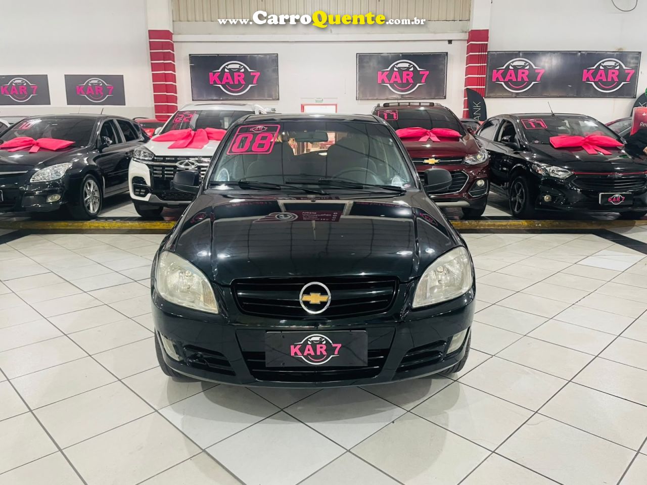 CHEVROLET   CELTA SPIRIT LT 1.0 MPFI 8V FLEXP. 5P   PRETO 2008 1.0 FLEX - Loja