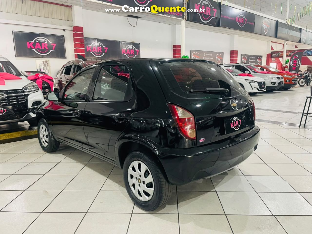 CHEVROLET   CELTA SPIRIT LT 1.0 MPFI 8V FLEXP. 5P   PRETO 2008 1.0 FLEX - Loja