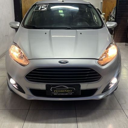 FORD   FIESTA 1.6 16V FLEX AUT. 5P   PRATA 2015 1.6 FLEX