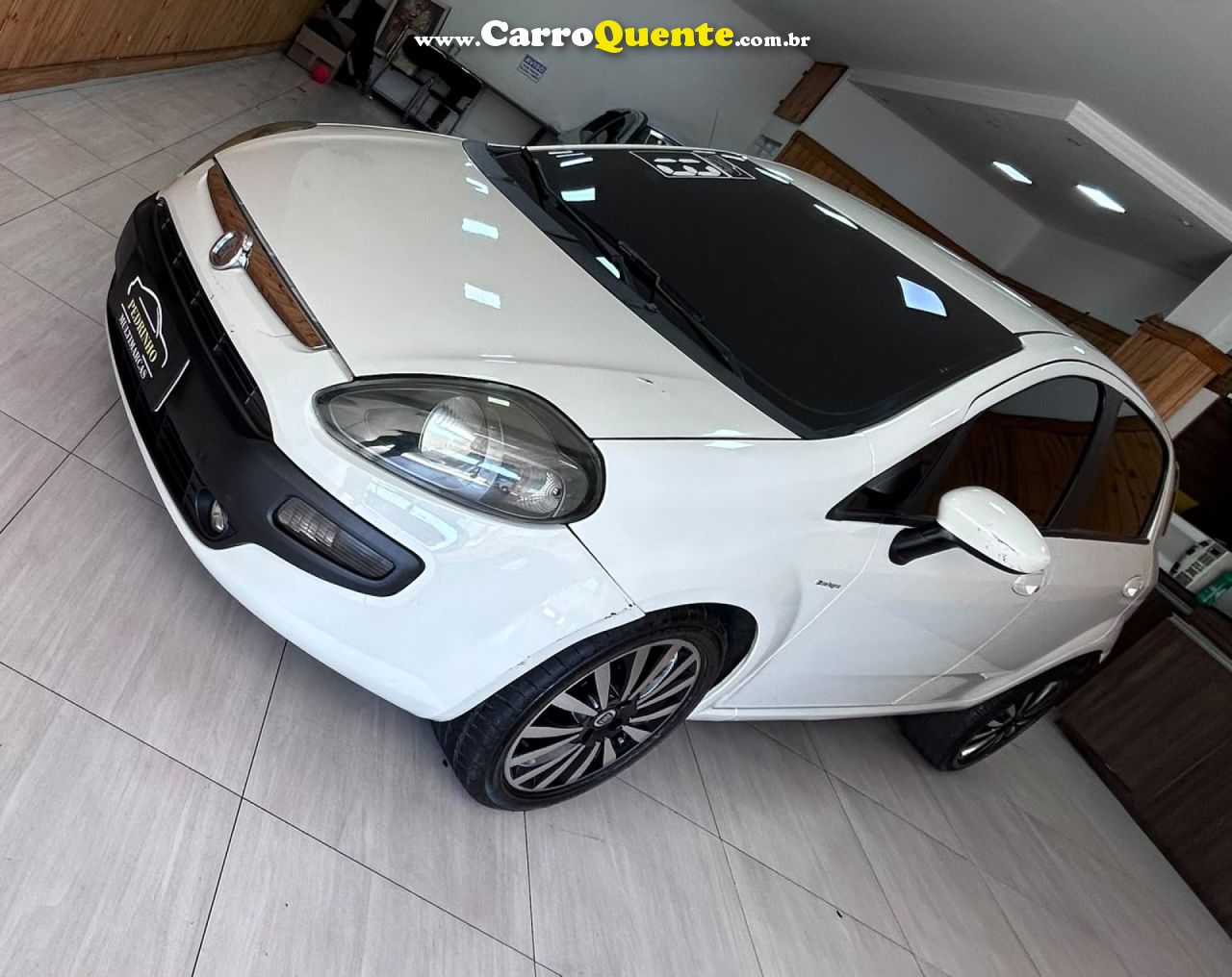 FIAT   PUNTO ESSENCE DUALOGIC 1.6 FLEX 16V 5P   BRANCO 2013 1.6 FLEX - Loja