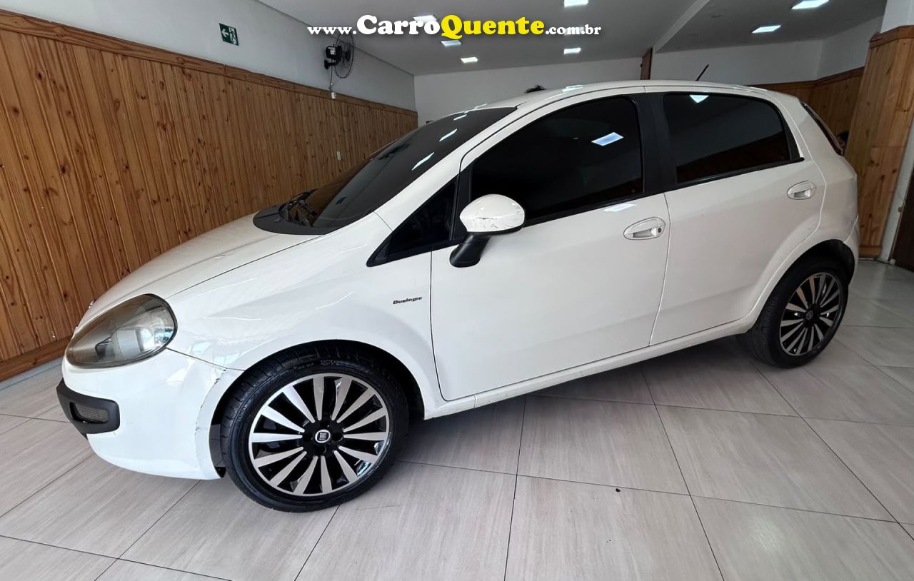 FIAT   PUNTO ESSENCE DUALOGIC 1.6 FLEX 16V 5P   BRANCO 2013 1.6 FLEX - Loja