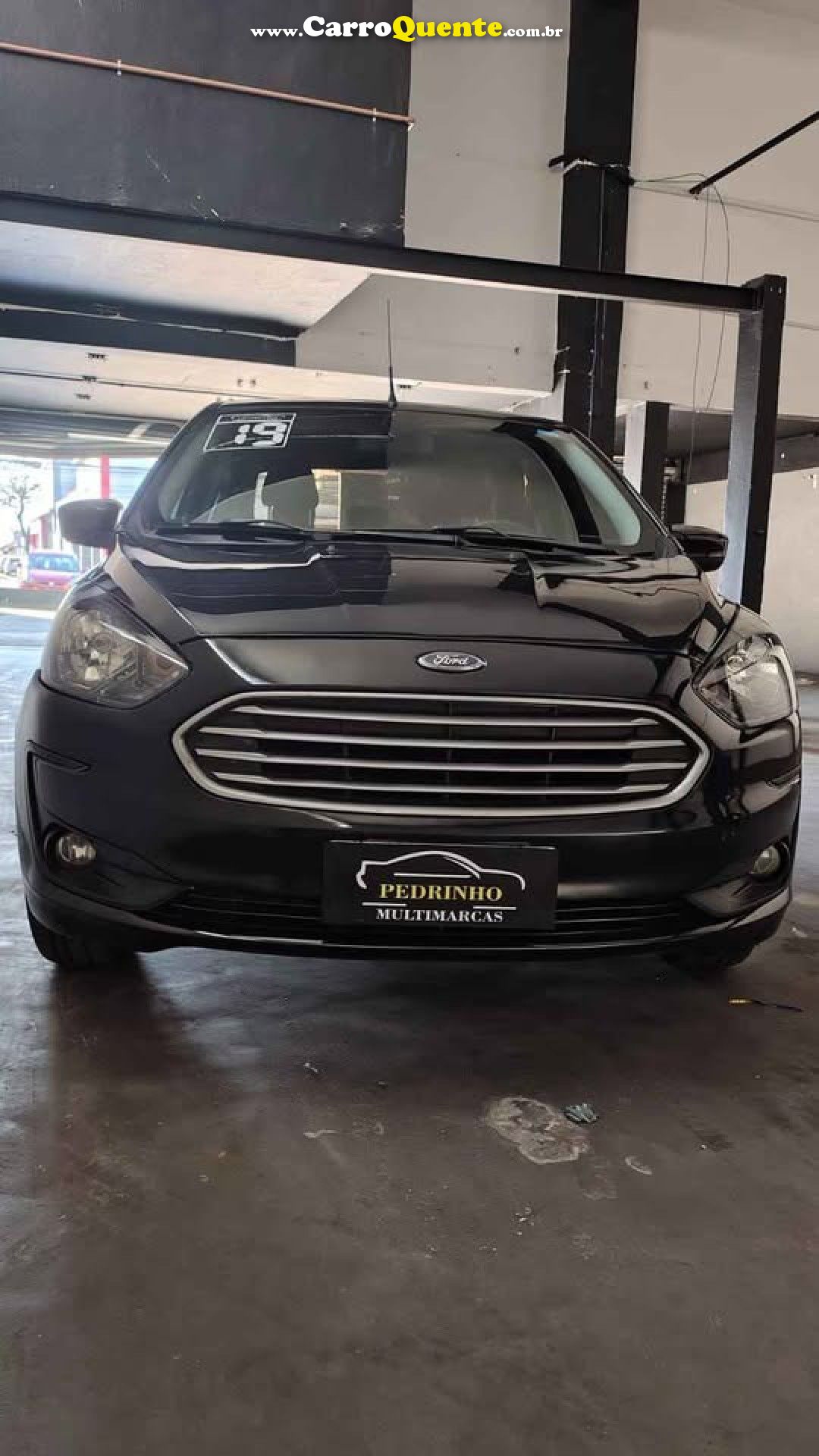 FORD   KA 1.5 SEDAN SE 12V FLEX 4P AUT.   PRETO 2019 1.5 FLEX - Loja