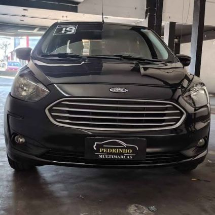FORD   KA 1.5 SEDAN SE 12V FLEX 4P AUT.   PRETO 2019 1.5 FLEX