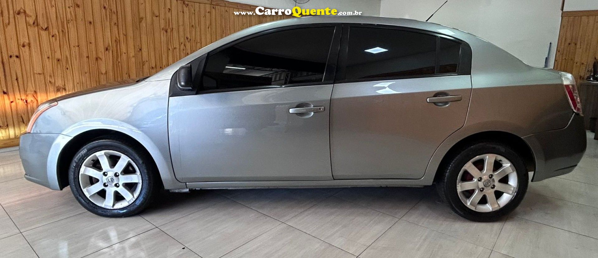 NISSAN   SENTRA S 2.0 2.0 FLEX FUEL 16V AUT.   CINZA 2009 2.0 FLEX - Loja