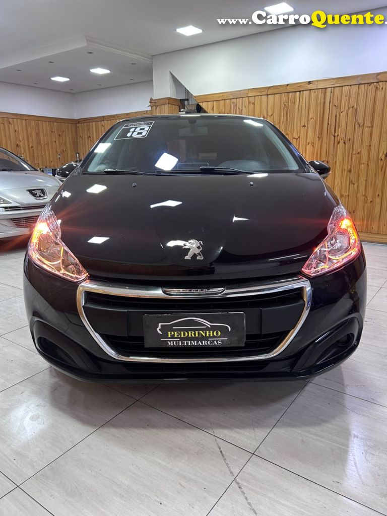 PEUGEOT   208 ACTIVE 1.2 FLEX 12V 5P MEC.   PRETO 2018 1.2 FLEX - Loja