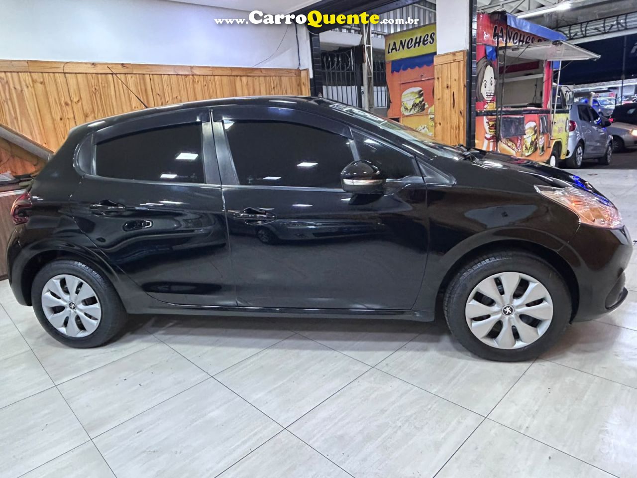 PEUGEOT   208 ACTIVE 1.2 FLEX 12V 5P MEC.   PRETO 2018 1.2 FLEX - Loja