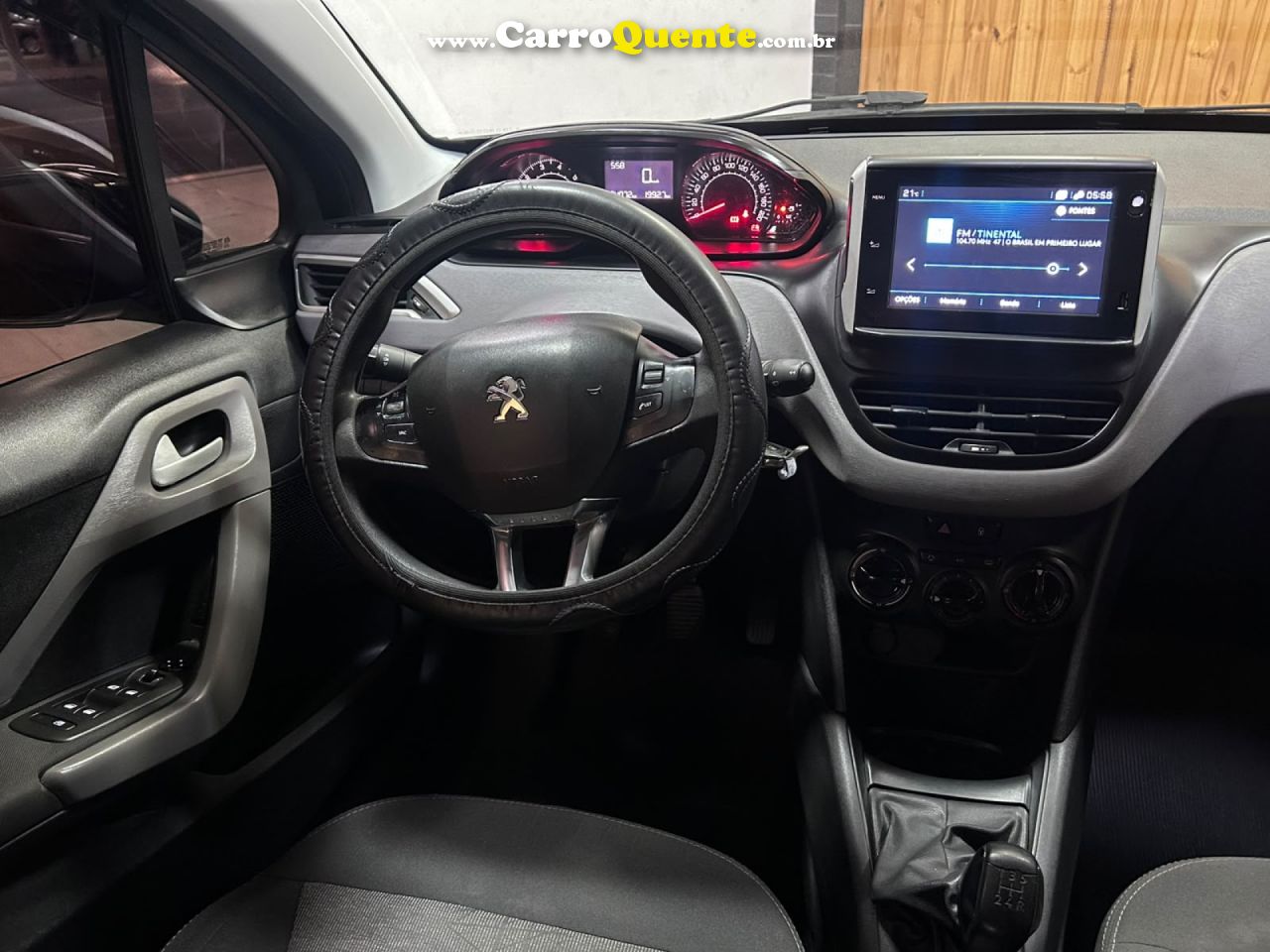 PEUGEOT   208 ACTIVE 1.2 FLEX 12V 5P MEC.   PRETO 2018 1.2 FLEX - Loja