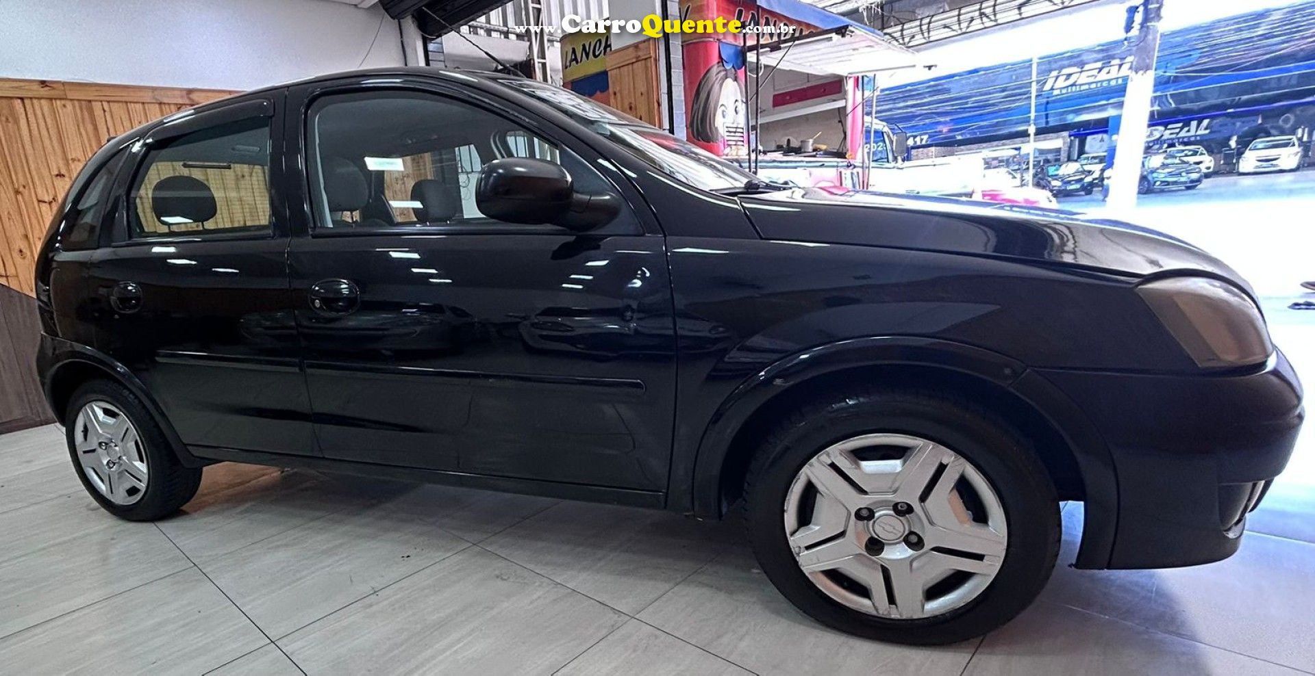 CHEVROLET   CORSA HAT. MAXX 1.0 1.0 FLEXPOWER 8V 5P   PRETO 2008 1.0 FLEX - Loja