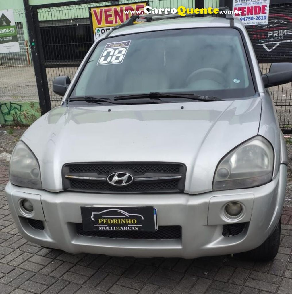 HYUNDAI   TUCSON 2.0 16V AUT.   PRATA 2008 2.0 GASOLINA - Loja