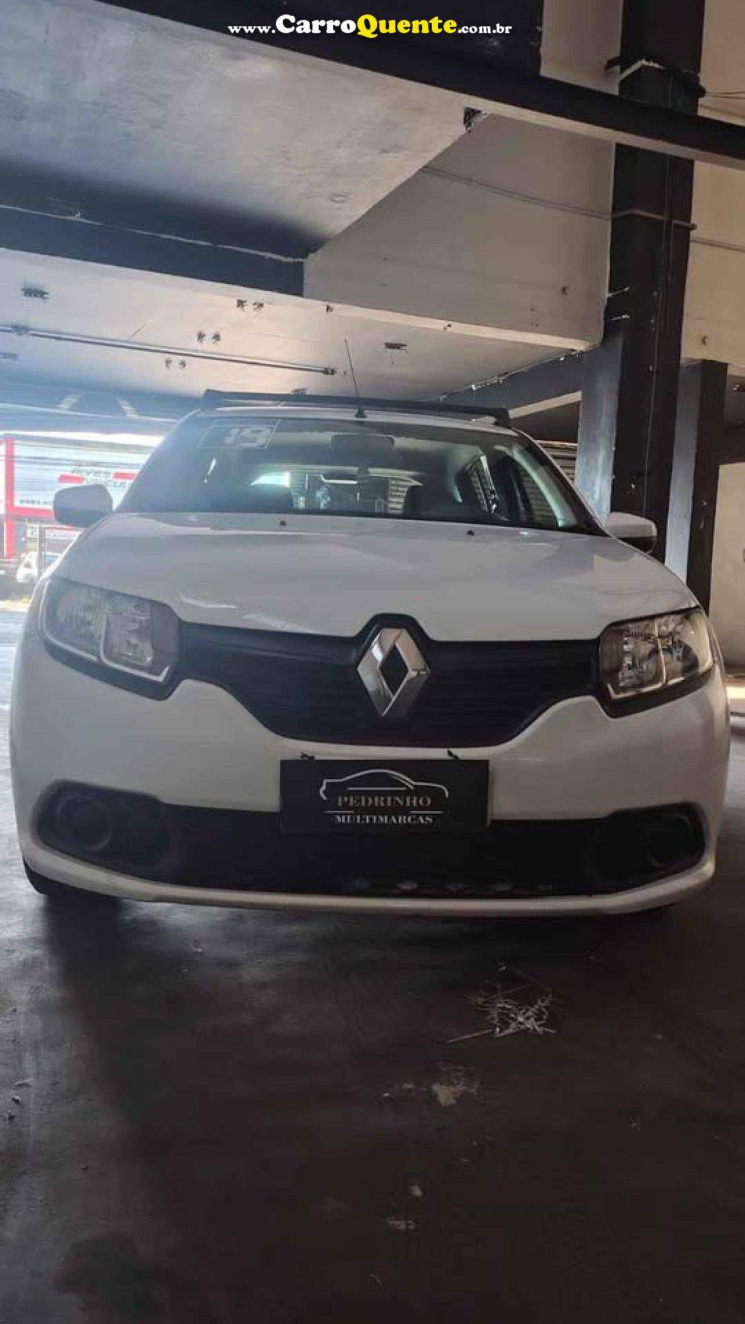 RENAULT   SANDERO AUTHENTIQUE FLEX 1.0 12V 5P   BRANCO 2019 1.0 FLEX - Loja