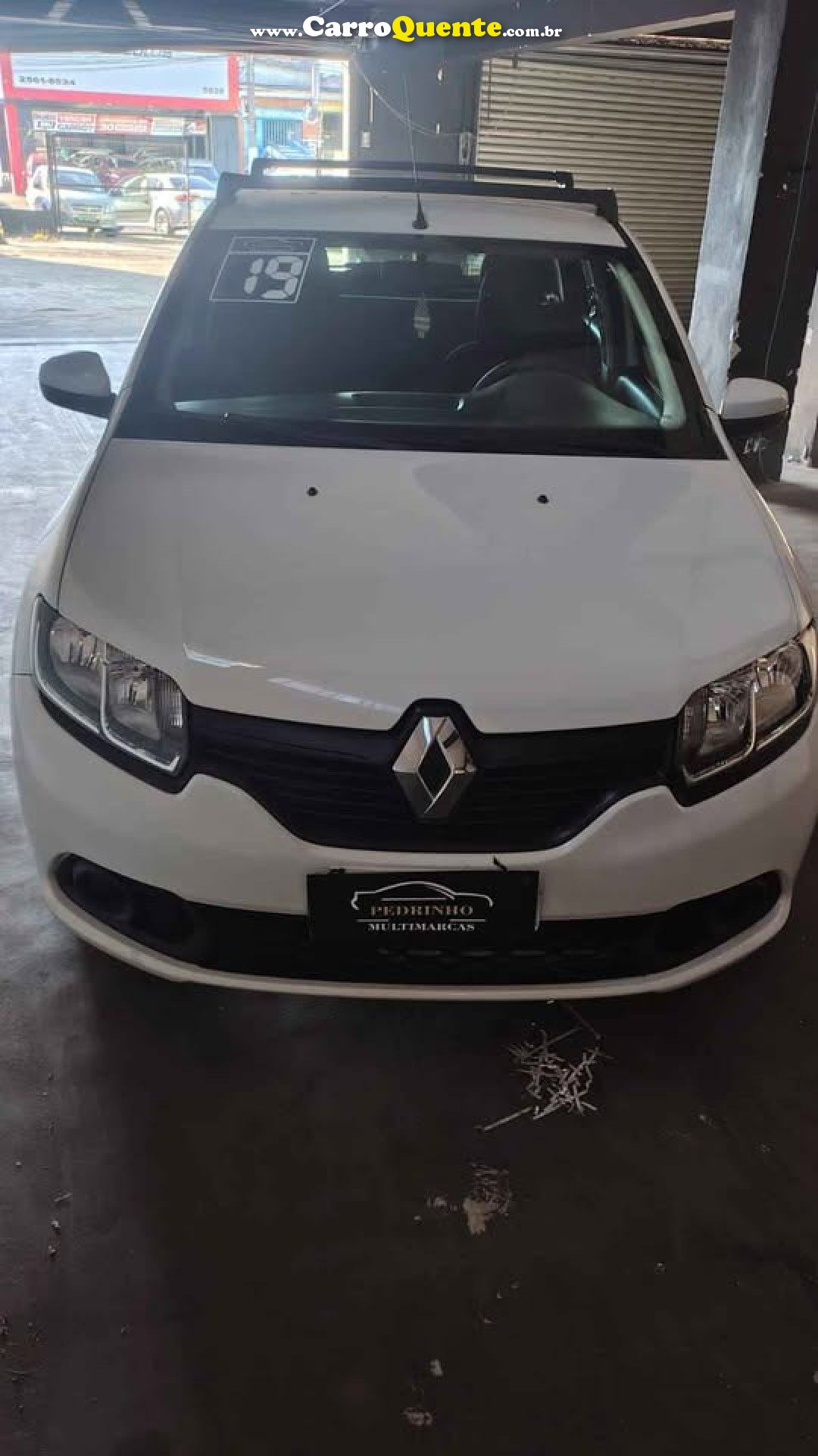 RENAULT   SANDERO AUTHENTIQUE FLEX 1.0 12V 5P   BRANCO 2019 1.0 FLEX - Loja