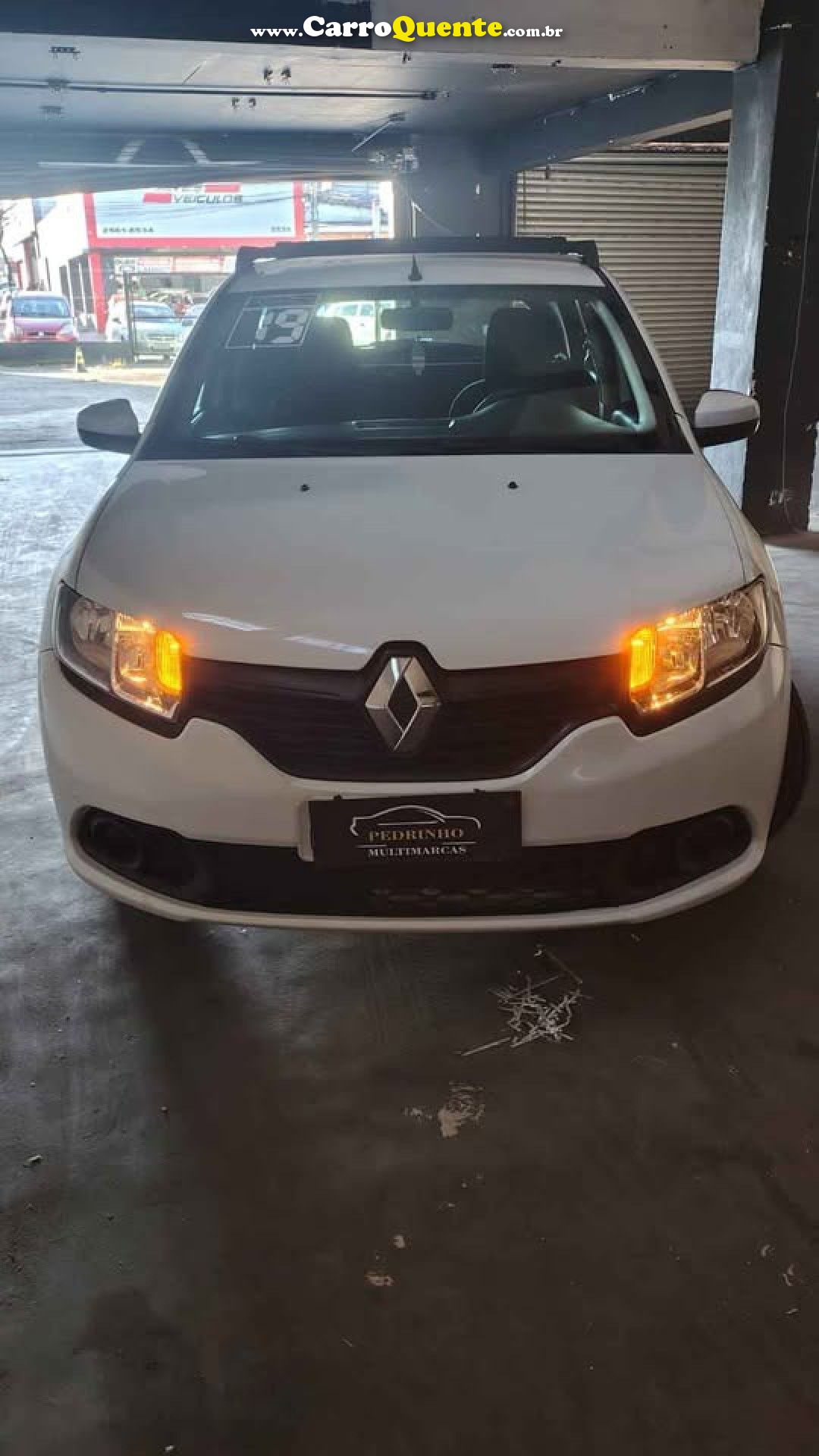 RENAULT   SANDERO AUTHENTIQUE FLEX 1.0 12V 5P   BRANCO 2019 1.0 FLEX - Loja