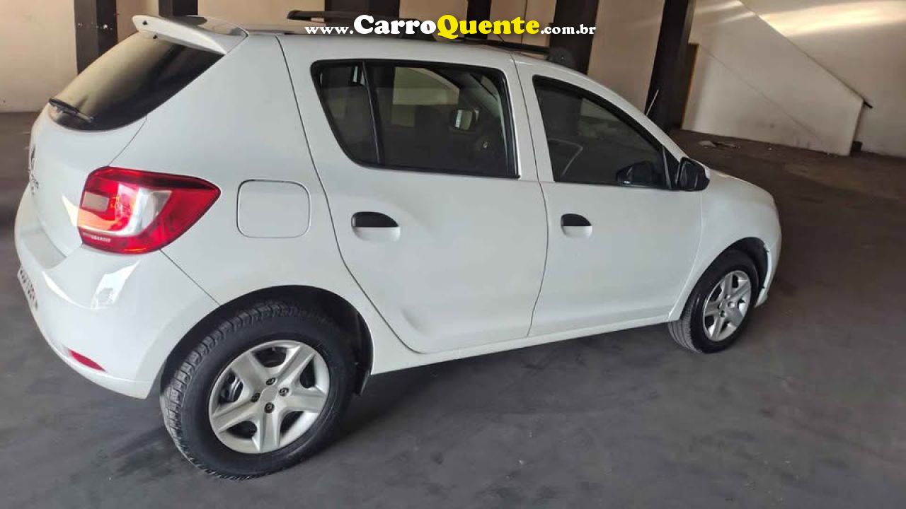 RENAULT   SANDERO AUTHENTIQUE FLEX 1.0 12V 5P   BRANCO 2019 1.0 FLEX - Loja