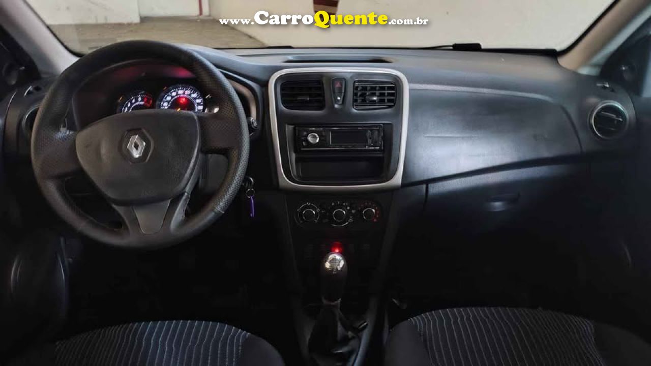 RENAULT   SANDERO AUTHENTIQUE FLEX 1.0 12V 5P   BRANCO 2019 1.0 FLEX - Loja