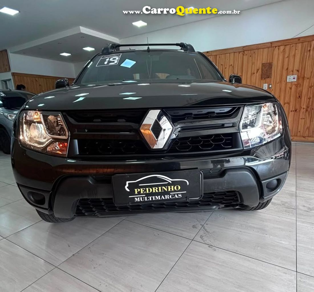 RENAULT   DUSTER AUTHENT. 1.6 FLEX 16V AUT.   PRETO 2019 1.6 FLEX - Loja