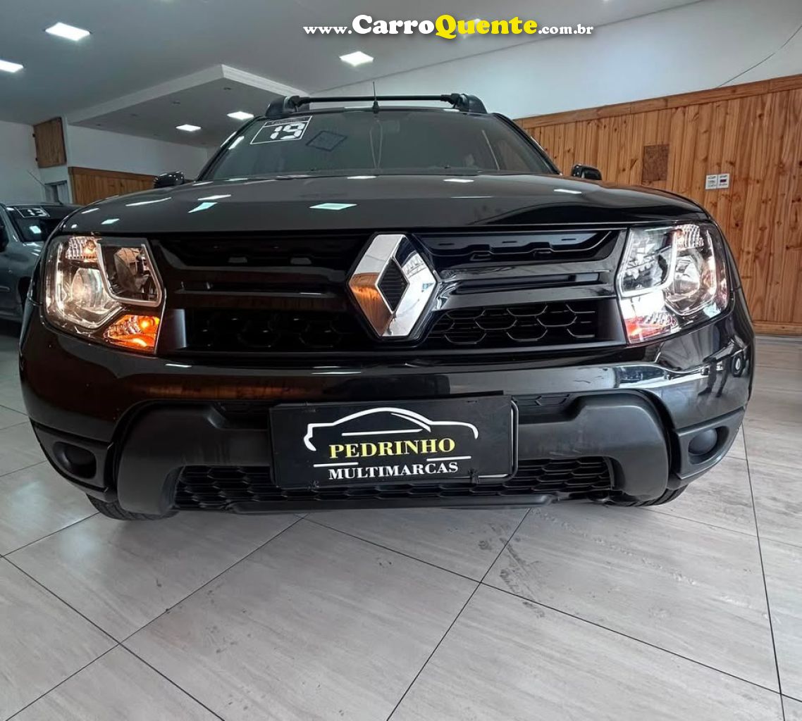 RENAULT   DUSTER AUTHENT. 1.6 FLEX 16V AUT.   PRETO 2019 1.6 FLEX - Loja