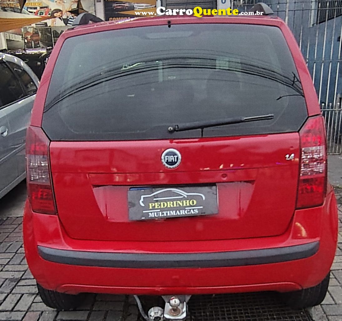 FIAT   IDEA ELX 1.4 MPI FIRE FLEX 8V 5P   VERMELHO 2007 1.4 FLEX - Loja
